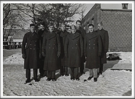Front l-r: George Muehlbauer, Warren Curtis, Ed Berlinski, 
Joe Friedman;
Back l-r:  Howard Holder, Cecil Eubanks, Jack Carpenter, 
George Durgin